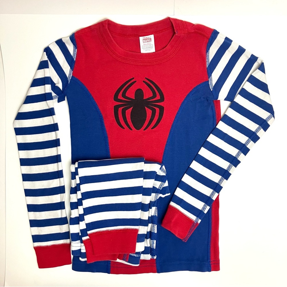 Marvel Spider-Man Organic Cotton Long-Sleeve Pajamas Hanna Andersson Size 10